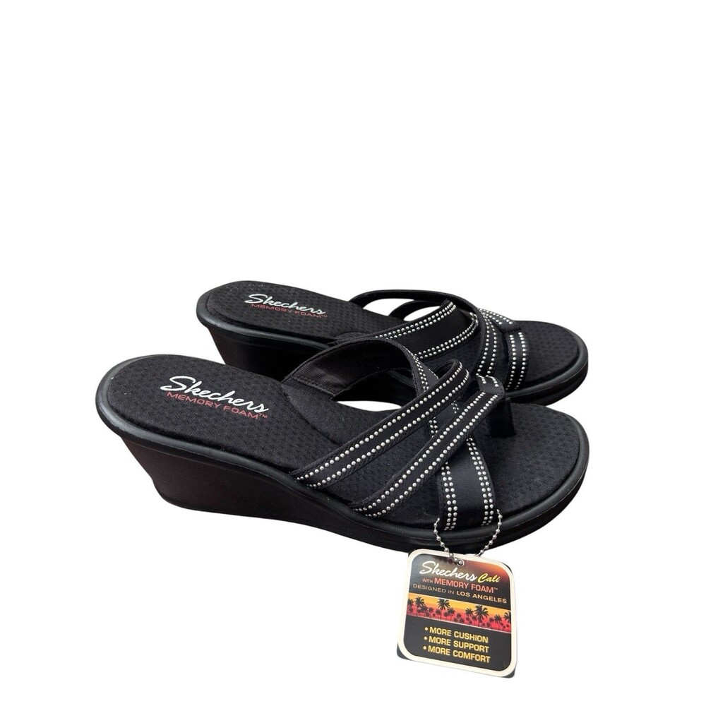 Skechers Black Sandals Comfortable Stylish Footwear